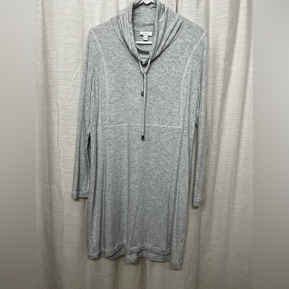 J. Jill Gray Cowl Neck Dress